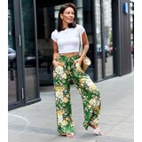 UR/CEO Green wide floral pants Cosimo | shoptok.hr