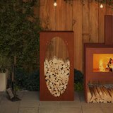  Stalak za drva za ogrjev 50x23x100 cm pohabani čelik | Eponuda.ba