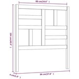  Uzglavlje za krevet 96 x 4 x 104 cm od masivne borovine | shoptok.hr