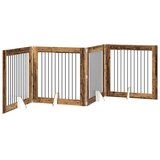  Vrata za pse s postoljem 4 pcs Staro drvo 100 x 100 cm | shoptok.hr