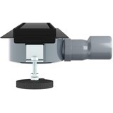 Tuš kanal 2-u-1 sa 360° sifonom Crna 50 cm Nehrđajući čelik 304 | shoptok.hr