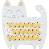 Milin Big Wooden Lacing Toy Cat Sophia aktivnostna igrača 17 cm x 16 cm x 0,7 cm 1 kos | Shoptok.si