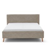 Meise Möbel Bež tapecirani bračni krevet s prostorom za odlaganje s podnicom 180x200 cm Riva – | shoptok.hr