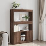 vidaXL Visoka komoda boja hrasta 92x33x140 cm od konstruiranog drva Cijene