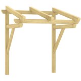 Maison Chic Nadstrešek - Senčniki za vrata 100x100x80 cm impregnirana trdna borovina, (22039982) | Shoptok.si