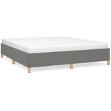  Okvir za krevet bez madraca tamnosivi 160x200 cm od tkanine | shoptok.hr