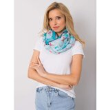 Fashion Hunters Blue scarf with colorful print | Shoptok.si