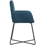  Trpezarijske stolice 6 pcs Baršun Plava 55 x 50 x 84 cm | Eponuda.com