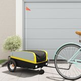 vidaXL Prikolica za bicikl crno-žuta 30 kg željezna | shoptok.hr