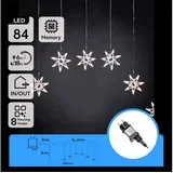 led girlanda za spoljašnju upotrebu 84xLED/230V 1,2x1m IP44 hladno belo pahulje