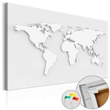  Slika na plutenoj podlozi - Monochromatic World [Cork Map] 120x80 | shoptok.hr