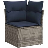  6-dijelni set vrtnih sofa s jastucima crni od poliratana bagrem | shoptok.hr