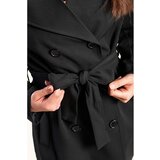 Fenzy Eleganten Krajši Trenčkot Z Gumbi, Črna | Shoptok.si