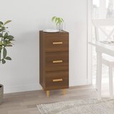  Komoda boja smeđeg hrasta 34,5 x 34 x 90 cm konstruirano drvo Cijene