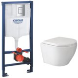 Grohe, Hidrosan bela vodokotlić Grohe Hrom sjaj taster | ePonuda.com