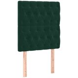 Box spring krevet s madracem tamnozeleni 80 x 200 cm baršunasti | Eponuda.com