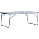 The Living Store Zložljiva miza za kampiranje bela iz aluminija 60x40 cm - Zložljiva Miza Za Kampiranje, (22101437) Cene