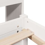 vidaXL Krevet s regalom z knjige bez madraca bijeli 160x200cm borovina | shoptok.hr