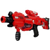 Pištolj za igru svijetli u mraku s pjenastim metcima - domet 45 m - crveni | shoptok.hr