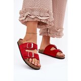 Boto Women's sandals on cork platform with buckles red Evisolla | shoptok.hr
