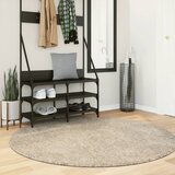 vidaXL Tepih ISTAN s visokim vlaknima sjajni izgled bež Ø 160 cm | shoptok.hr