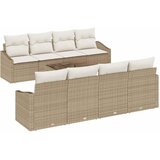 Set sofe s jastukom s jastukom 9 pcs Bež i krema poliratan | shoptok.hr
