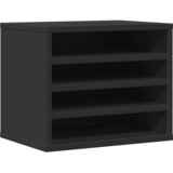 Furnova Organizator za pisalno mizo črn 36x26x29,5 cm inženirski les, (21925377) | Shoptok.si