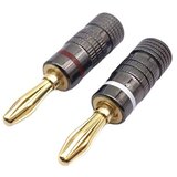 INF Banana pozlačeni vtiči 4 mm, 4 kos, (21276067) | Shoptok.si