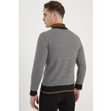 Dewberry 1039 MEN'S SWEATSHIRT-PATTERNED BLACK | Shoptok.si