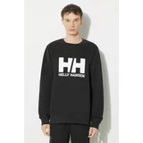 Helly Hansen Bombažen pulover moška, črna barva