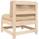  Srednja sofa od masivne borovine s jastucima | shoptok.hr