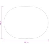  Tkanina za stol 5 kom. Ovalni Bež 130 x 220 cm | shoptok.hr