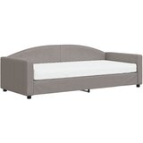  Dnevni krevet s madracem smeđesivi 90 x 200 cm od tkanine | shoptok.hr