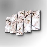 Wallity 5PUC-079 multicolor decorative canvas painting (5 pieces)
