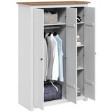  Ormar od borovine s 3 vrata bijeli 118 x 50 x 171,5 cm Panama | shoptok.hr
