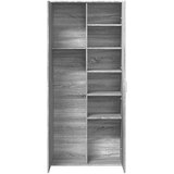  Visoka komoda siva sonome 80x35x180 cm od konstruiranog drva | shoptok.hr