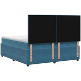  Boxspring krevet s madracem Plava 200 x 200 cm Baršun | shoptok.hr