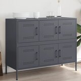 vidaXL Komoda antracit 100,5 x 39 x 79 cm od hladno valjanog čelika Cijene