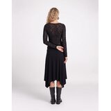Vero Moda Topi & Bluze VMFLORA LS 2-WAY LACE Črna | Shoptok.si