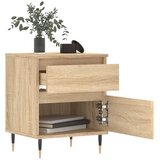  Noćni ormarići 2 kom boja hrasta 40x35x50 cm konstruirano drvo | shoptok.hr