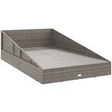 vidaXL Vrtni krevet sivi 110x200 cm od poliratana | shoptok.hr