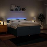  Krevet s oprugama i madracem plavi 200 x 200 cm od tkanine | shoptok.hr