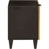 vidaXL Nočna omarica 2 pcs Črna in zlata 40 x 33.5 x 46 cm | Shoptok.si