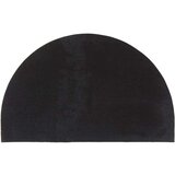 vidaXL Otirač crni poluokrugli 50x80 cm čupavi od kokosovih vlakana | shoptok.hr