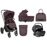 Kikka Boo kolica za bebe 3u1 Goya Platinum Merlot Cene
