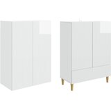  Set ormara 2 pcs Bijela visokog sjaja 66 x 34,5 x 95 cm | Shoptok.si