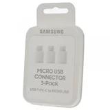 Samsung EE-GN930WE PACK 3 KOS adapter Type C - MicroUSB bel - Blister - original