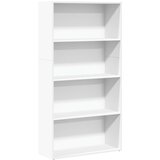 Maison Chic Knjižna omara - Knjižni regal bela 80x30x152 cm inženirski les, (21725734) | Shoptok.si