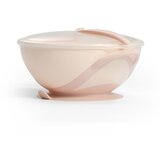 BabyOno Posuda za hranjenje + žlica, bež/roza | shoptok.hr