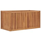 vidaXL povišena gredica 100 x 50 x 50 cm od masivne tikovine cijene